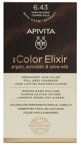 Apivita MY COLOR ELIXIR permanent coloration #6.43 1 u