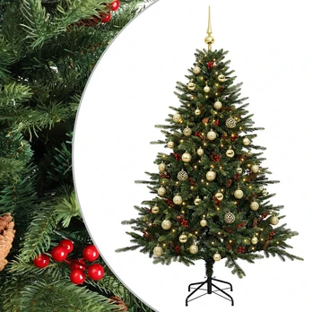 Dirbtinė kalėdinė eglutė su rutuliuku 120 cm 150 LED