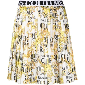 Mini sijonas moterims, Balta, Twill skirt