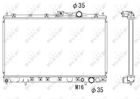 Variklio radiatorius NRF NRF 58182