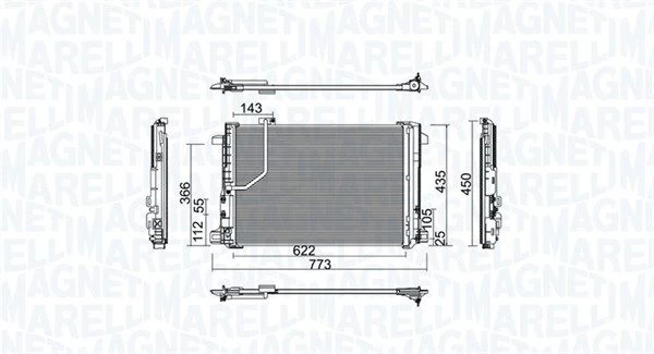 Kondensatorius, oro kondicionierius MAGNETI MARELLI 350203755000
