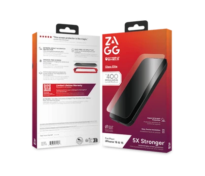 Zagg ekrano apsauga iPhone 15/16