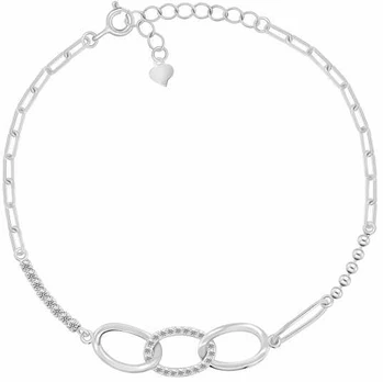 Brilio Silver Women´s sidabrinis bracelet with clear zircons BRC159W