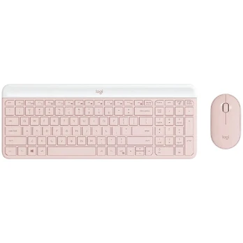 Desktop Logitech Slim Combo MK470 (W), rose