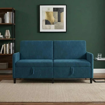 Sofa su saugojimo vieta Mėlyna 172 x 78 x 87 cm Poliesteris