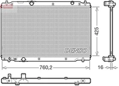 Radiatorius, variklio aušinimas DENSO DRM40107