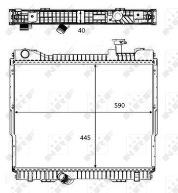 Variklio radiatorius NRF NRF 58484