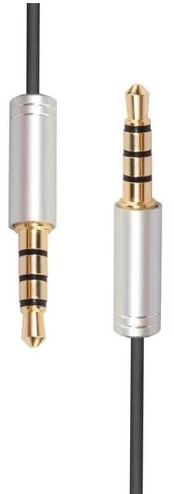 RoGer AU4P1 AUX Audio Cable / stereo + microphone (4pin)