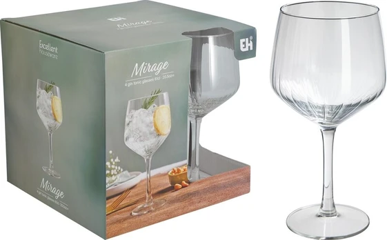 Taurių rinkinys Mirage, 610 ml, 4 vnt.