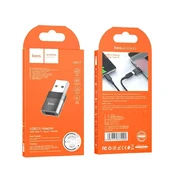 Adapteris Hoco UA17 USB-A to Type-C juodas kaina