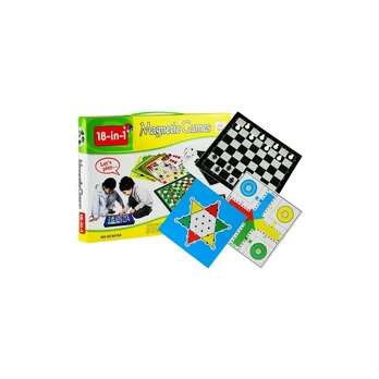 Lean Toys Big Games Set 18 Gameboards Chess Manji Draughts