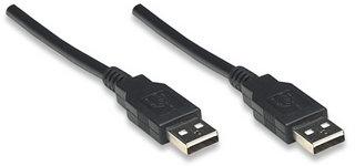 StarTech Kabelis USB Manhattan USB-A - USB-A 1.8 m Juodas (306089)