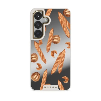 No Crumbs - Samsung Galaxy S25 Case, Elite Mirror Light (Magnetic) / Gold