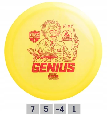 Discgolfo diskas – Fairway Driver Genius Active Premium geltonas
