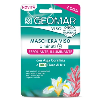 GEOMAR SCRUB & CARE veido kaukė, 2 x 7,5 ml