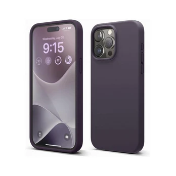 "Soft Silicone Case iPhone 15 Pro" Violet