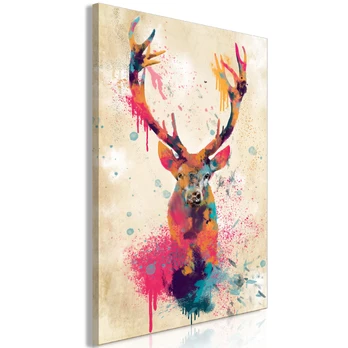 Artgeist Paveikslas - Watercolor Deer (1 Part) Vertical