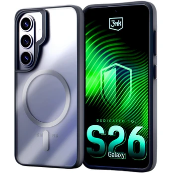 Dėklas 3mk Satin Armor MagCase, skirtas Samsung Galaxy S26 - permatomas Juodas