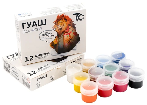 Guašas 7C, 12 sp. po 16 ml