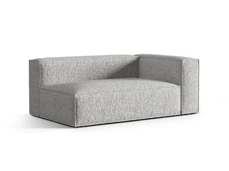 Dešinės pusės modulinė sofa, Nuria, 3 vietų, 110x185x72, sidabrinė