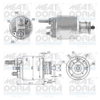 solenoidinis jungiklis, starteris MD46223