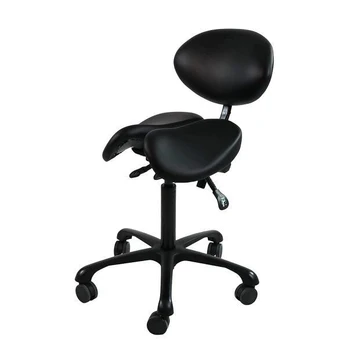 Restpro Meistro kėdė Stool for Massage Master with Backrest Juodas
