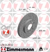 Stabdžių diskas ZIMMERMANN 470.2439.52 kaina