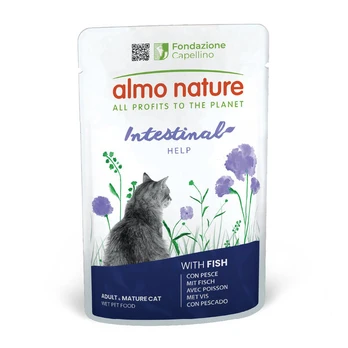 Almo Nature Intestinal Help su žuvimis, 30x70g
