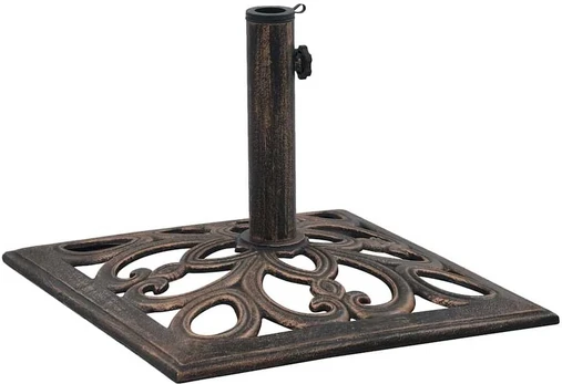 Skėčio pagrindas, bronzinės spalvos, ketus, 12kg, 49cm