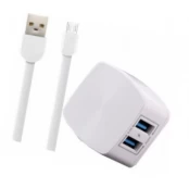 Remax RP-U215i 2.4A iPhone Baltas kaina