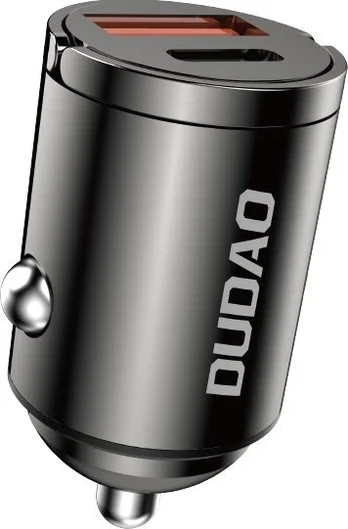 Ausinės Dudao R3MAX USB + USB-C 48W Billader Grå