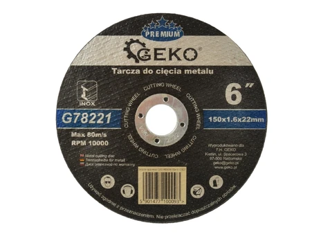 Pjovimo diskas Geko G78221, 150 mm x 1.6 mm x 22.23 mm