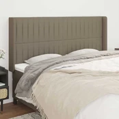 Galvūgalis su auselėmis, taupe, 203x16x118/128cm, audinys kaina