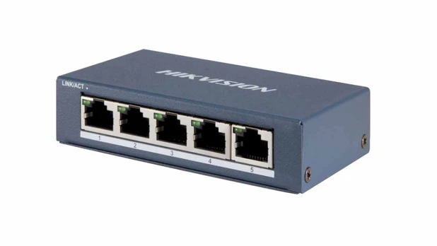 Hikvision 5 prievadų 4 PoE prievadų komutatorius DS-3E0505P-E