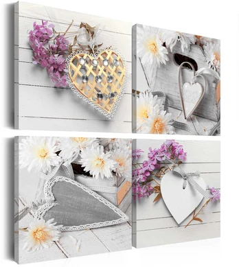 Artgeist Paveikslas - Hearts and flowers
