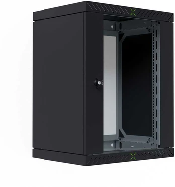 Efb Elektronik 19" Wandgehäuse X-Rack mit Glastür 400-600mm 15HE schwar
