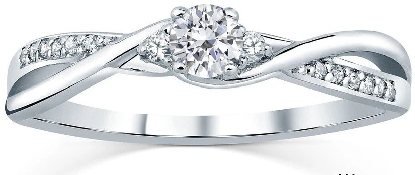 Silvego Sidabrinis ring with crystals Swarovski FNJR085sw