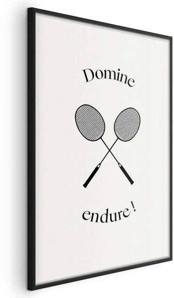 Artgeist Plakatas - Summer Games - Badminton Rackets on a Baltas Background