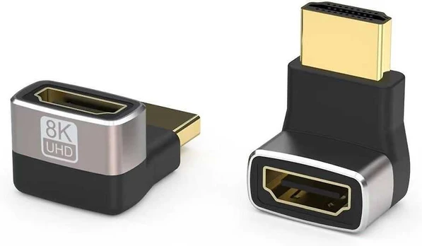 Fuj:tech HDMI Ultra High Speed 90° -kulma-adapteri, versio 4