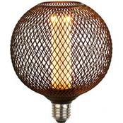 LED lempa E27 Mesh 3,5W 1800K Ø12cm juoda