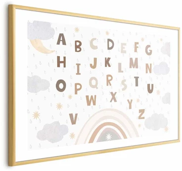 Artgeist Plakatas - Letters in Muted Colors
