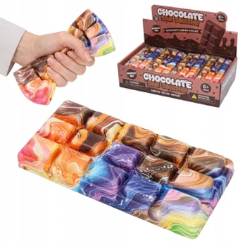 Antistresinis squishy žaislas - šokoladas / Squishy Rainbow Chocolate