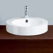 izlietne, d=450 mm, emaljēts tērauds, balta
