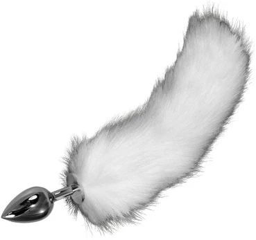 Lovetoy Analinis kištukas su puria balta uodega 39 cm