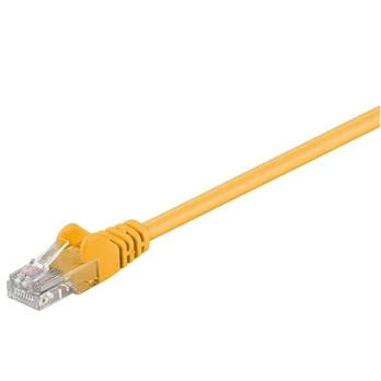 Goobay 68336 CAT 5e patch cable, U/UTP, yellow, 0.5 m
