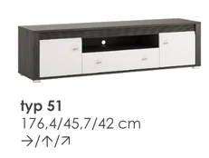 TV staliukas Extom RTV spintelė SEVILLA TYP51