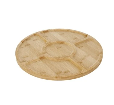 Bambukinė sukama pateikimo lenta TurnTray