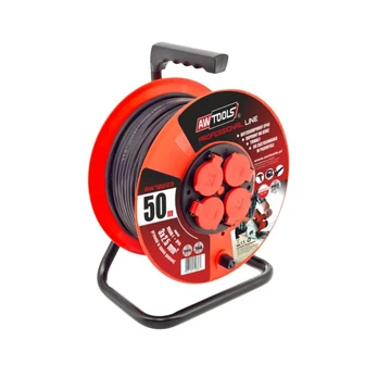 AW-Tools AWTOOLS pratęsimo laidas PROFESSIONAL 50m 3x2,5mm 16A / 3680W / IP44