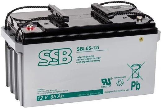 Akumuliatorius (AGM) SSB SBL (65Ah, 12V, F13 M6, VRLA)