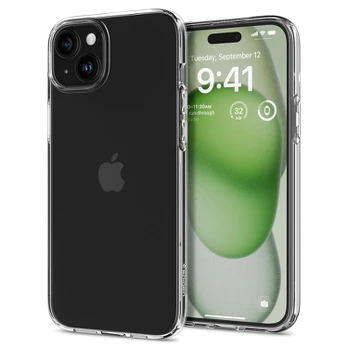 Spigen Liquid Crystal dėklas telefonui Apple iPhone 15 Plus 6,7", skaidrus